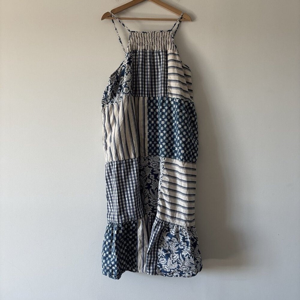 Universal Thread Womens Blue Patchwork Smocked Ma… - image 6